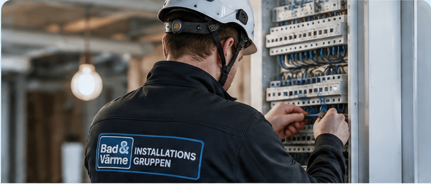 Elektriker hos installationsgruppen i malung
